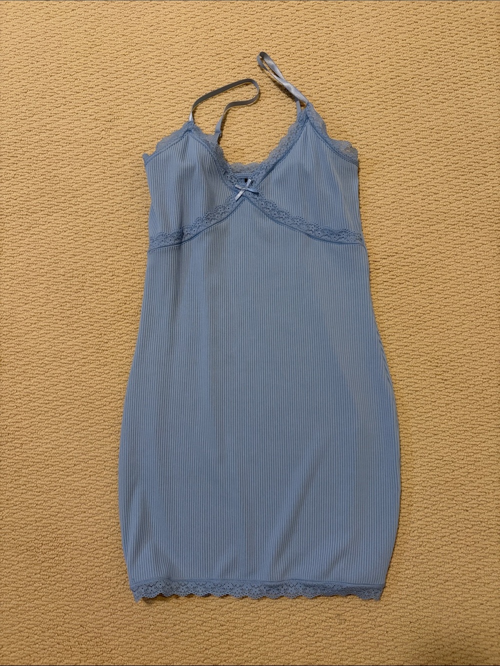 H&M | Lace-Trim Mini Dress